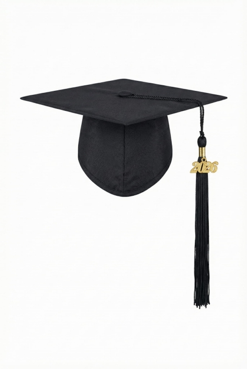 afstudeermuts, baret afstuderen, afstudeermuts 2026, zwarte afstudeermuts, afstudeerhoed, diploma-uitreiking, afstudeerceremonie, afstudeeraccessoires, academische baret, graduation cap Nederland
