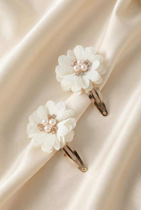haarspeldjes bloemen, haaraccessoires meisjes, communie haarspeldjes, bruiloft accessoires, elegante haarclips, feestelijke haaraccessoires, gouden haarspeldjes, haarclips met parels, haarspelden kinderen, haaraccessoires feest
